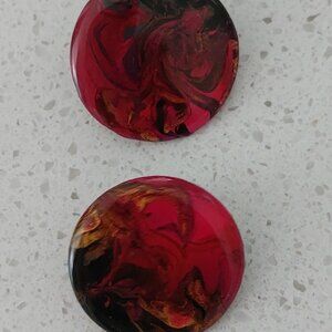 fabulous vintage acrylic pierced earrings